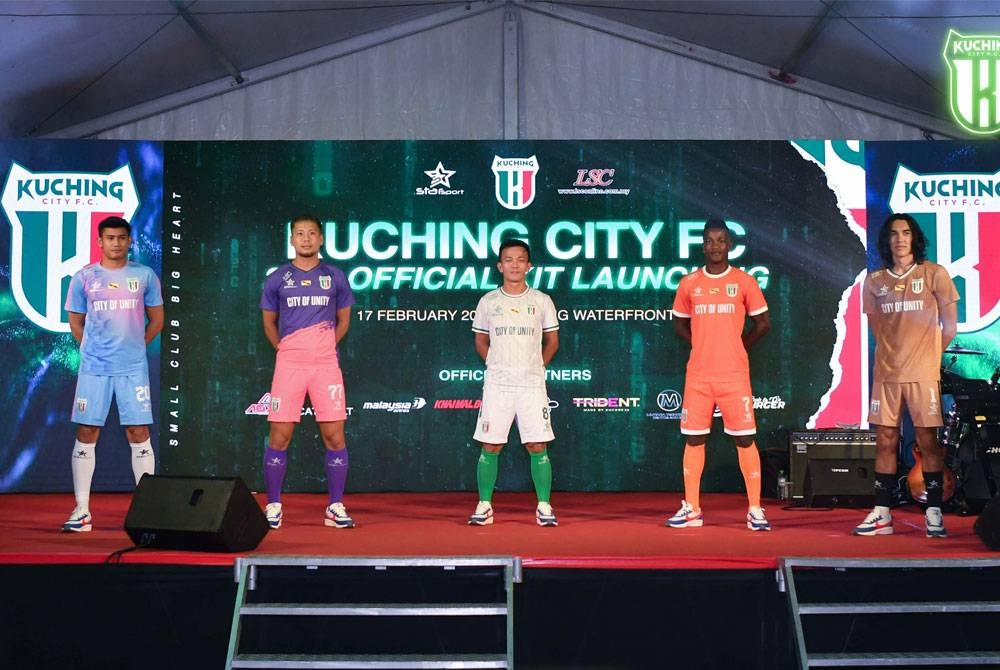 Jersi baharu Kuching City FC. - Foto FB Kuching City FC