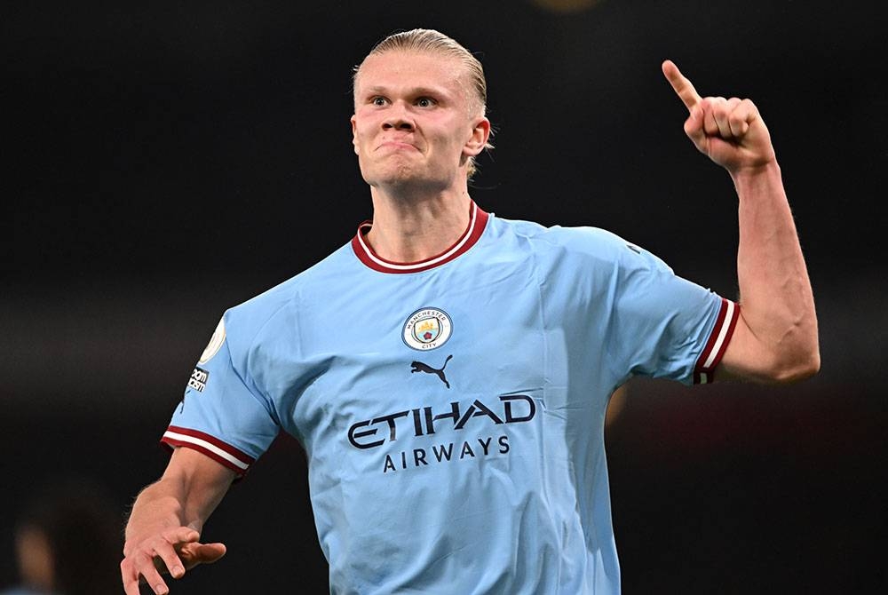 Haaland sudah meledak 32 gol selepas menyertai City dari Dortmund. - Foto EPA