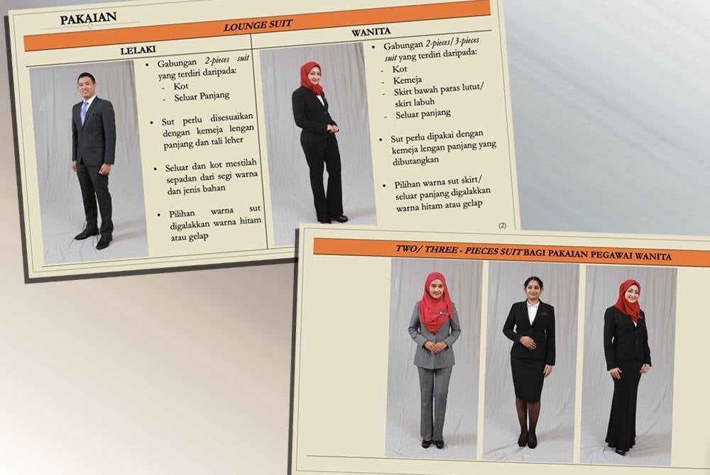 Garis panduan kod etika berpakaian Parlimen Malaysia. - Foto - Foto laman web Parlimen.