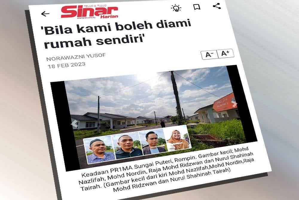 Laporan Sinar Harian.