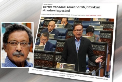 Perdana Menteri, Datuk Seri Anwar Ibrahim berkata, siasatan terperinci akan dilaksanakan terhadap semua individu yang disyaki terlibat dalam isu Kertas Pandora tanpa mengira parti politik. (Gambar kecil: Mohideen)