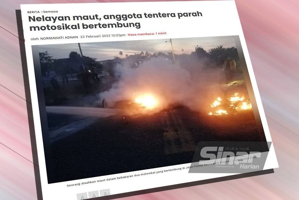 Laporan Sinar Harian pada Khamis.