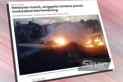 Laporan Sinar Harian pada Khamis.