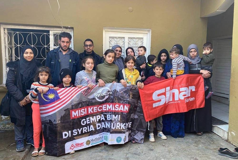 Keluarga Ali dan Aishah antara pelarian Syria yang menerima bantuan Tabung #BantuanBencana Sinar Harian x Syria Care.
