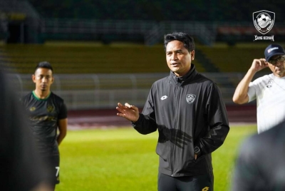 Nafuzi pada sesi latihan KDA FC. - Foto KDA FC