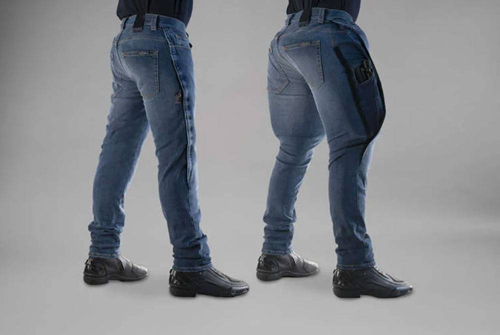 Seluar jeans beg udara dipercayai dapat mengurangkan impak kemalangan. - Agensi