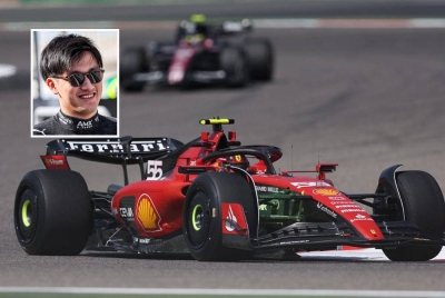 Guanyu (gambar kecil) mencatat masa terbaik bersama Alfa Romeo. - Foto EPA