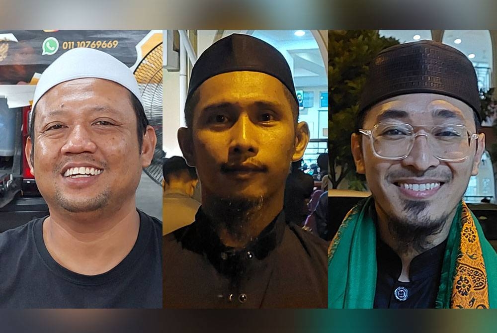 Muhammad Bahtiyar (kiri), Mohamad Mazlan dan Mohd Taufiq