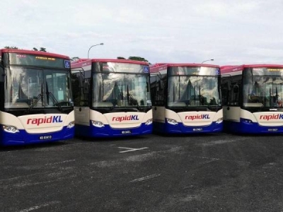 Rapid Rail menambah 15 buah bas perantara LRT11 Ampang/ Sri Petaling ditambah dengan kekerapan setiap 10 minit mulai Isnin. - Gambar hiasan