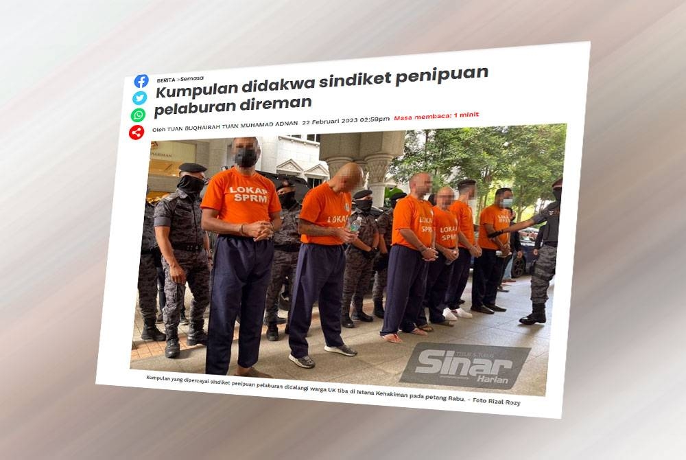 Laporan Sinar Harian Rabu lalu.