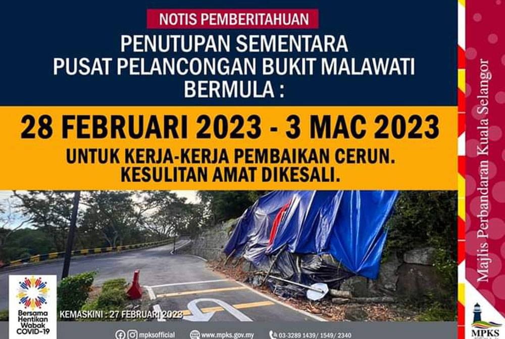 Info grafik dikongsi MPKS di Facebooknya pada Selasa.