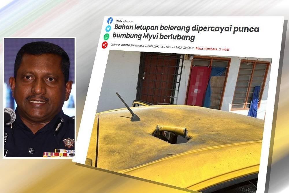 Laporan Sinar Harian. (Gambar kecil: Hussein)