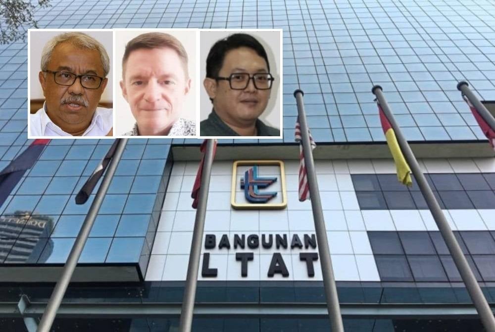 Lembaga Tabung Angkatan Tentera (LTAT) - Foto DagangNews. (Gambar kecil dari kiri: Dr Nungsari Ahmad Radhi, Geoffrey Williams, Wan Mohd Farid Wan Zakaria)