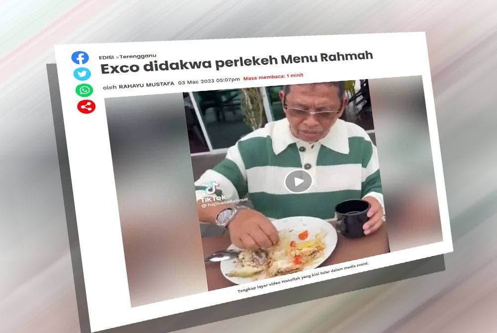 Laporan Sinar Harian pada Jumaat.