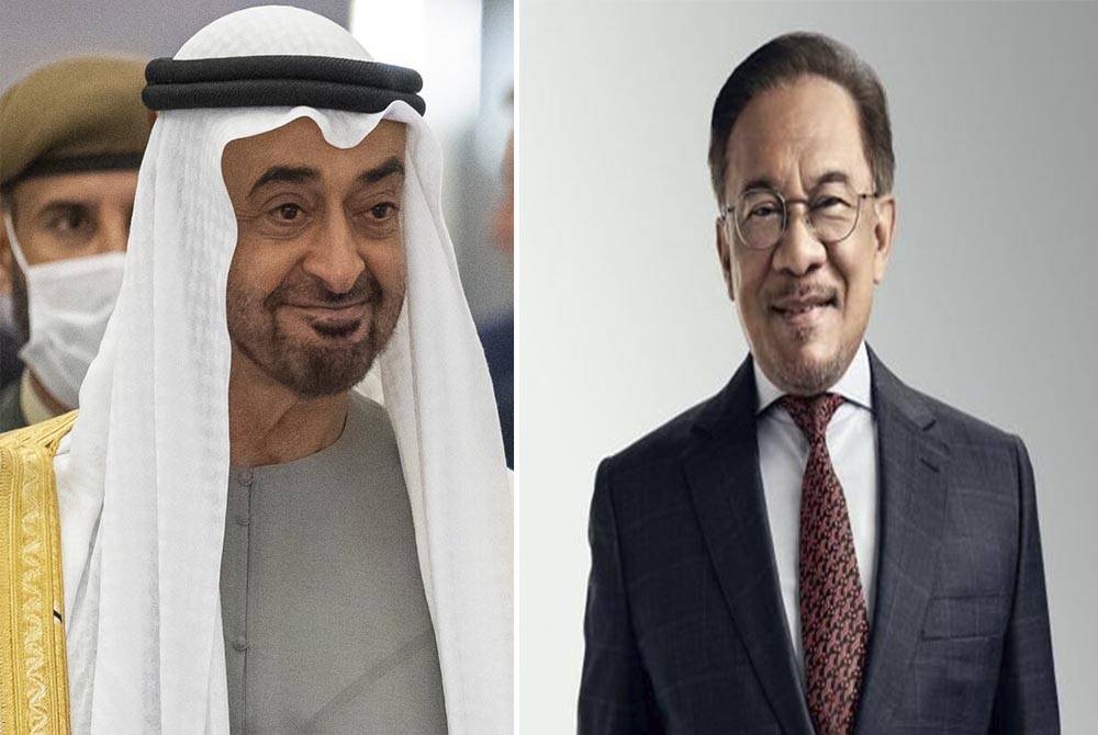 Sheikh Mohamed Bin Zayed Al Nahyan dan Anwar Ibrahim
