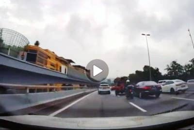 Sebuah lori tunda didapati memandu melulu sehingga mengakibatkan kemalangan di Lebuhraya Damansara-Puchong (LDP) pada Jumaat.