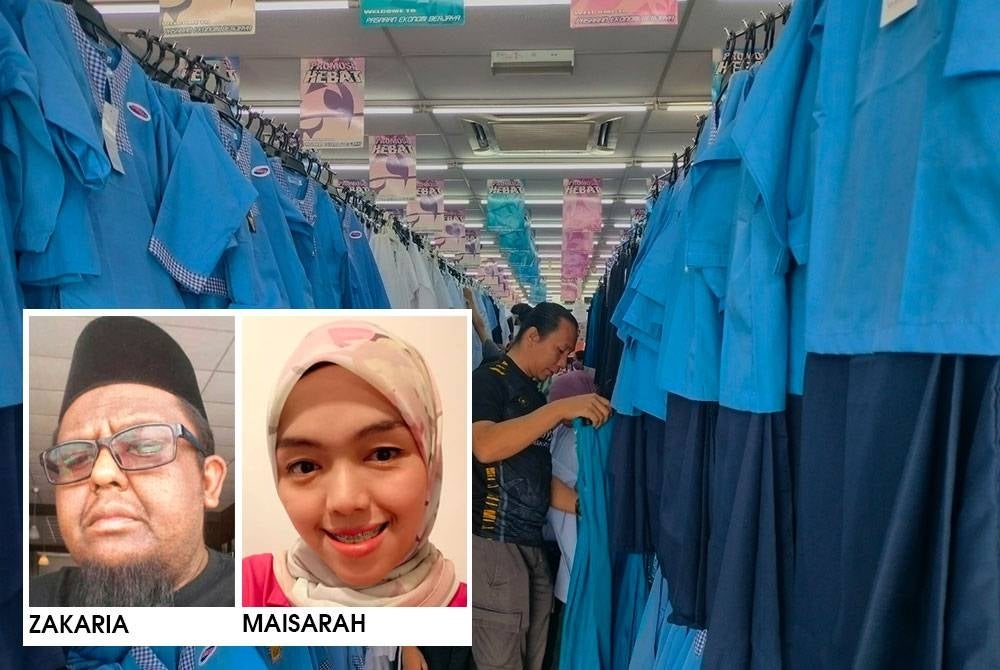 Orang ramai sibuk membuat persiapan persekolahan anak mereka sebelum sesi sekolah bermula pada 20 Mac ini. 