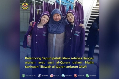 Gambar dikongsikan di Facebook Jawi pada Selasa.