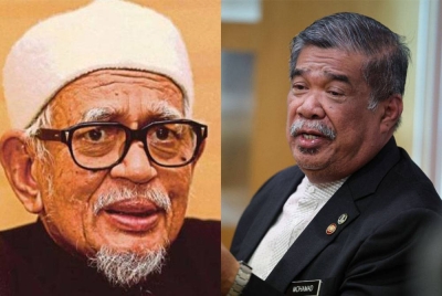 Dari kiri: Abdul Hadi dan Mohamad Sabu