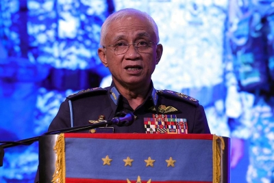 Affendi berucap pada Majlis Ramah Mesra Bersama Anggota Cedera sempena Hari Angkatan Tentera Malaysia ke-89 di Wisma Perwira hari ini. Foto Bernama