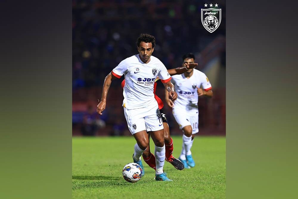 Ketiadaan Bergson mungkin menyaksikan seorang lagi penyerang, Diogo bakal mengepalai jentera serangan JDT. - Foto Facebook Johor Southern Tigers.