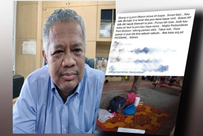 Zamri dan luahan seorang pengunjung yang tular mengenai caj RM5 di Port Dickson. - Foto: Media sosial