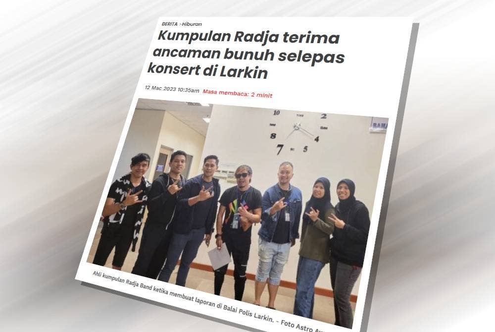 Laporan Sinar Harian pada Ahad.