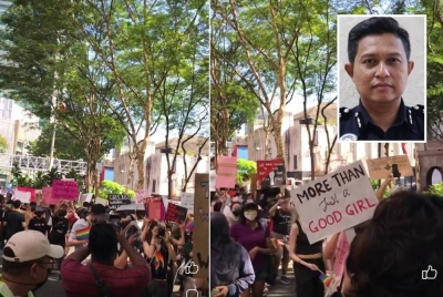 Polis telah merekod keterangan enam individu untuk siasatan himpunan dikatakan berunsur LGBT di ibu negara, Ahad lalu. (Gambar kecil: Noor Dellhan)