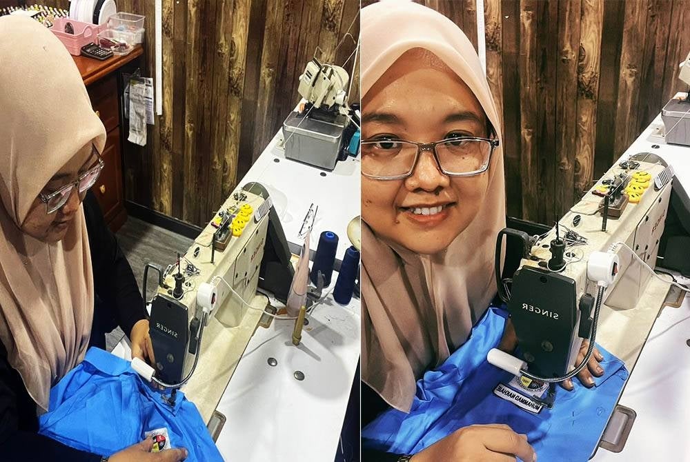 Sharipah Sadiah banyak menerima pelanggan yang ingin membaiki pakaian sekolah anak-anak mereka