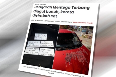 Laporan Sinar Harian.