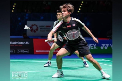 Beregu lelaki negara akur tewas kepada pasangan Indonesia pada pusingan kedua Seluruh England pada malam Khamis. Foto Badminton Photo.