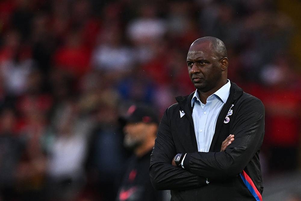 Vieira gagal membantu Palace meraih sebarang kemenangan dalam saingan EPL musim ini. Foto AFP