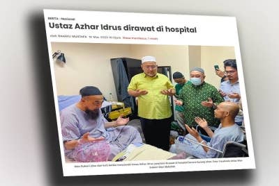 Laporan Sinar Harian pada Khamis.