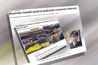 Laporan Sinar Harian pada Ahad.