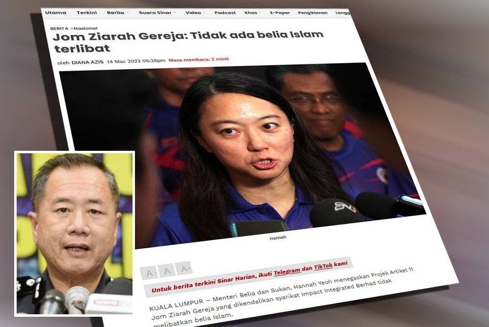 Laporan Sinar Harian. (Gambar kecil: Eng Lai)