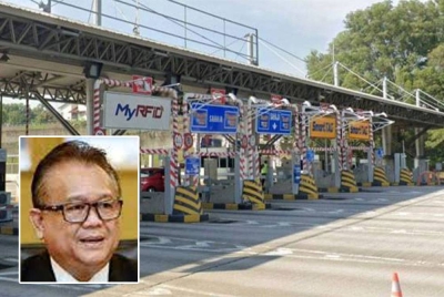 Pengguna jalan raya boleh menggunakan kad debit dan kredit untuk pembayaran tol di beberapa lebuh raya utama negara bermula selewat-lewatnya September 2023. Gambar kecil: Nanta Linggi