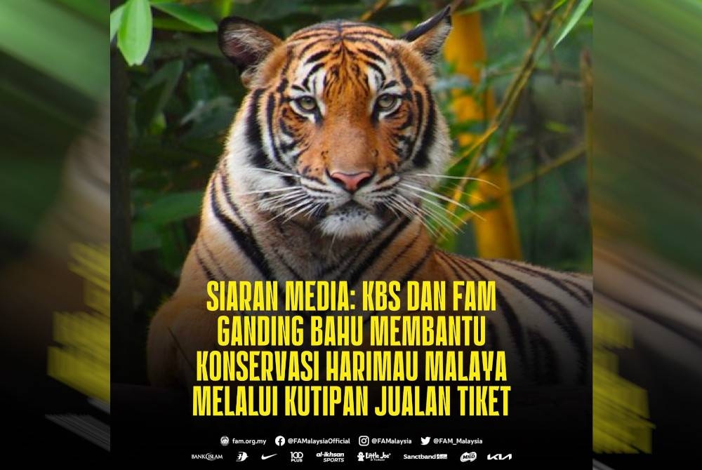 RM1 hasil jualan tiket bantu konservasi Harimau Malaya