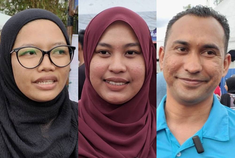Dari kiri: Sharifah Balqis, Nurul Hidayah dan Mohd Arman