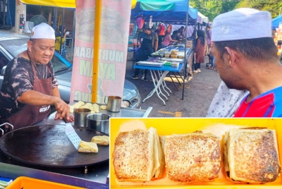 Saari masih mengekalkan harga RM5 bagi sekeping martabak sejak 2007 hingga kini.