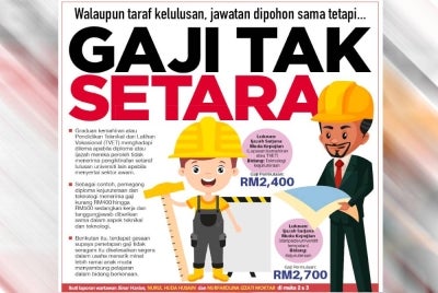 Laporan muka depan Sinar Harian pada Isnin.