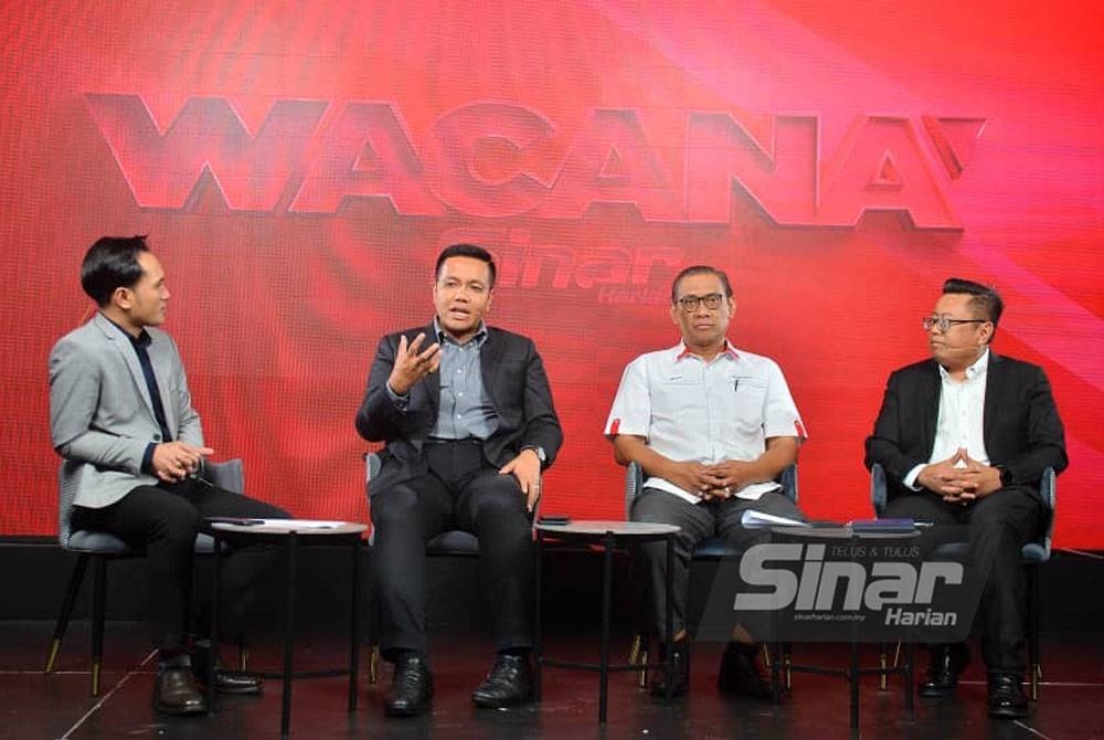 Dari kiri, Ismail, Afif, Yahya dan Hamdan ketika Wacana Sinar siri 390 bertajuk 'Ramadan: Gencatan Politik atau Ambil Kesempatan?