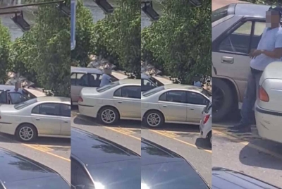 Video memaparkan kejadian pecah kereta di Riverfront City, Sungai Petani pada Jumaat lepas.