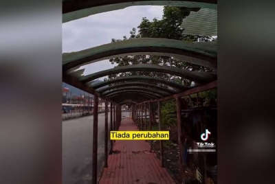 Video tular berhubung dakwaan laluan pejalan kaki yang tidak diselenggara.