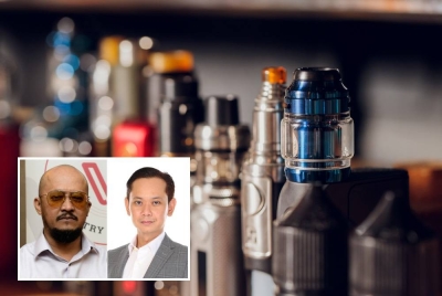Pengecualian cecair dan gel vape yang mengandungi nikotin daripada Akta Racun 1952 membolehkan kawal selia perusahaan dilaksanakan serta merta melalui perundangan sedia ada. - Gambar hiasan (Gambar kecil: Rizani, Ridhwan)