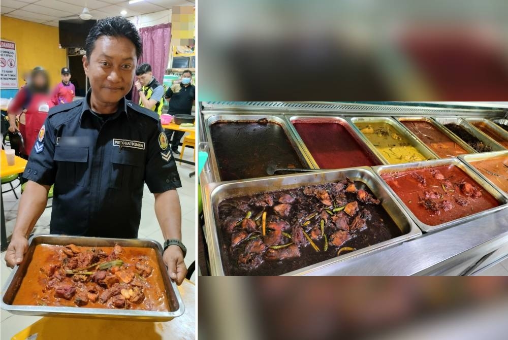 Penguatkuasa menemui lebih 10 jenis lauk yang siap dimasak ketika serbuan dilakukan kira-kira 12.30 tengah hari.