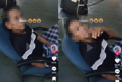 Hantaran video TikTok seorang wanita yang memaparkan keadaan individu dipercayai bapanya yang didakwa ditinggalkan oleh adik-beradiknya.