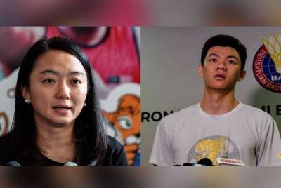 Hannah (kiri), Lee Zii Jia