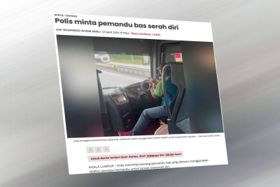 Laporan Sinar Harian pada Sabtu.