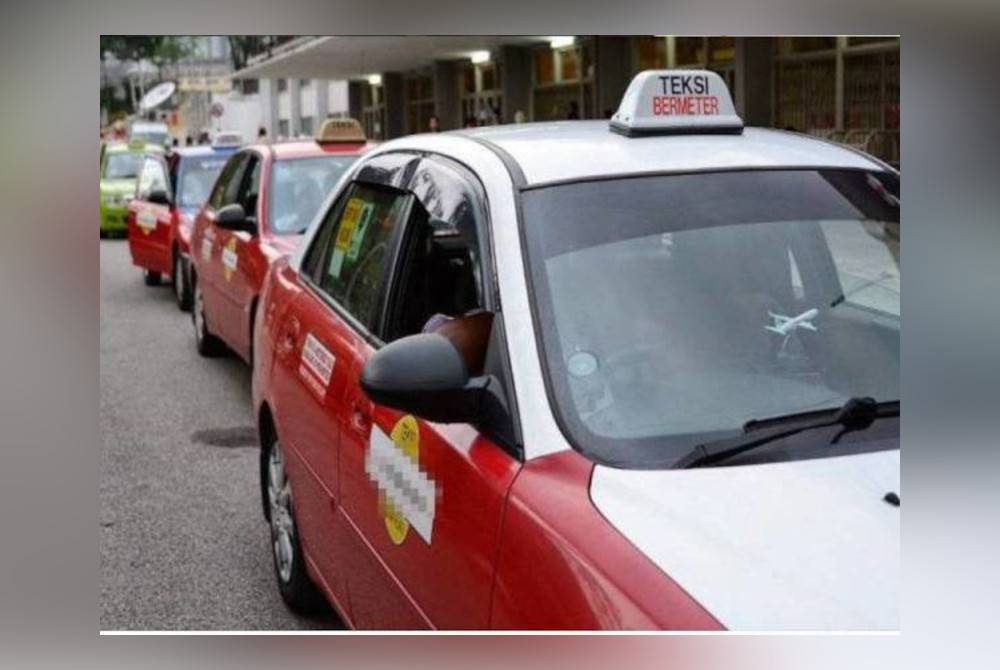 Had usia teksi dan e-hailing dilanjutkan sehingga 15 tahun. - Gambar hiasan