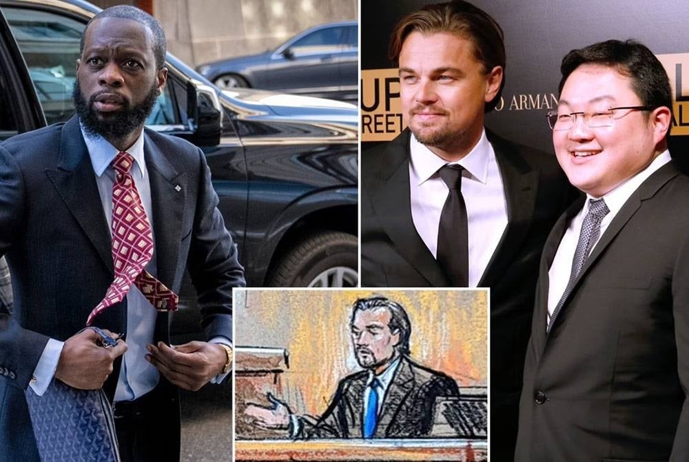 Prakazrel 'Pras' Michel dan ahli perniagaan warga Malaysia dalam buruan, Jho Low. - Agensi